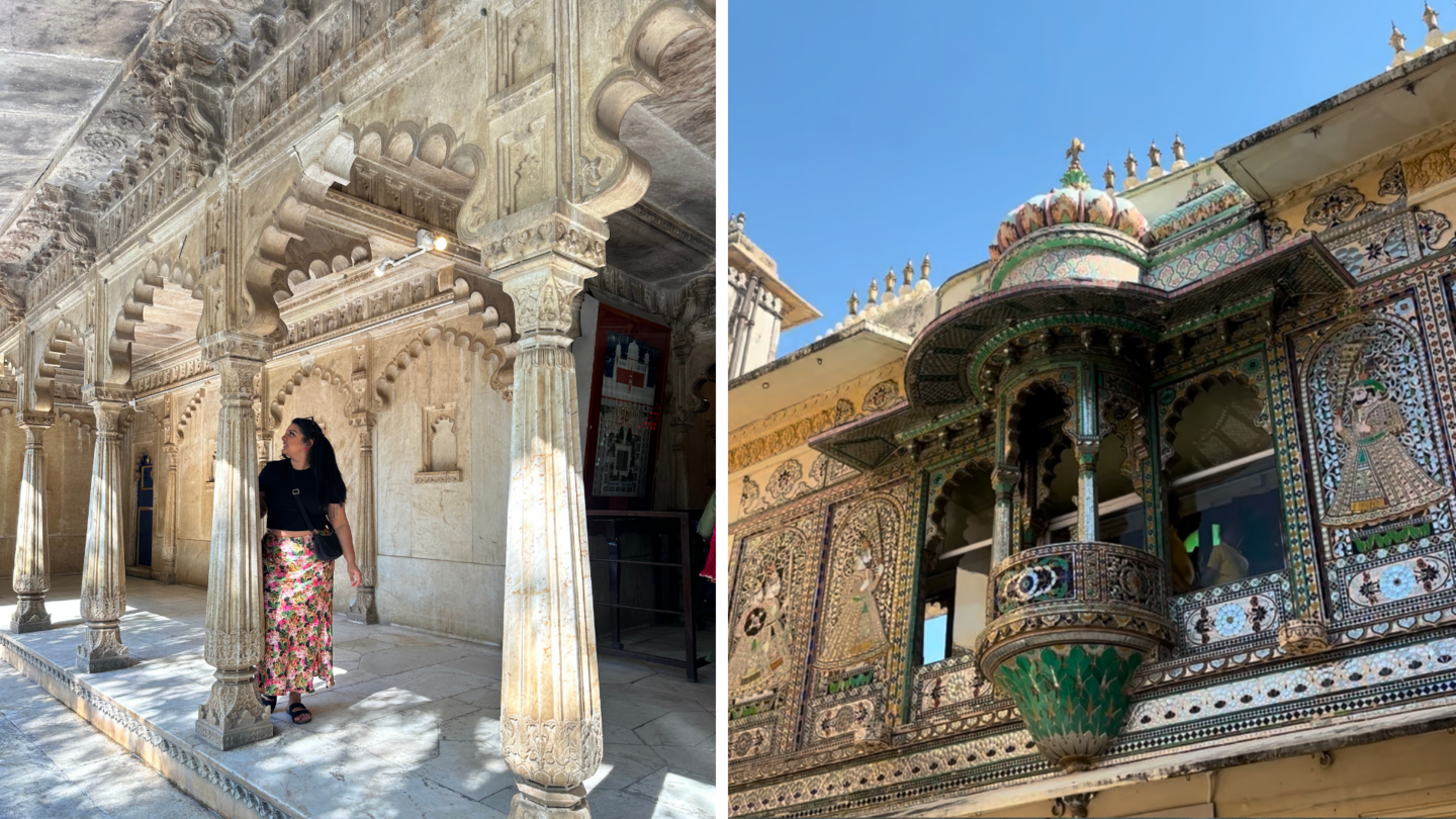 Baadi Mahal and Mor Chowk in Udaipur City Palace