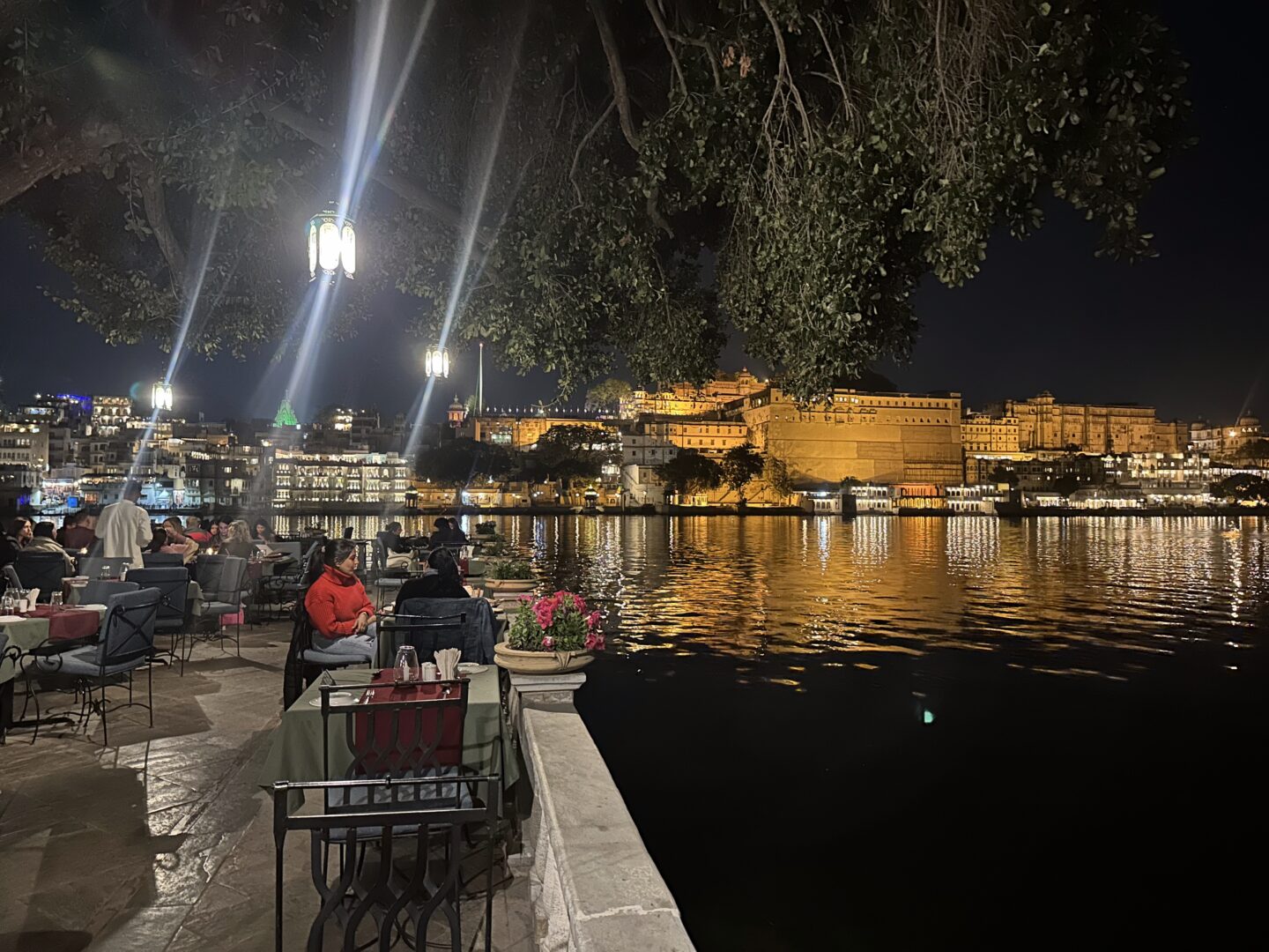 Dining by Lake Pichola at Ambrai Restaurant