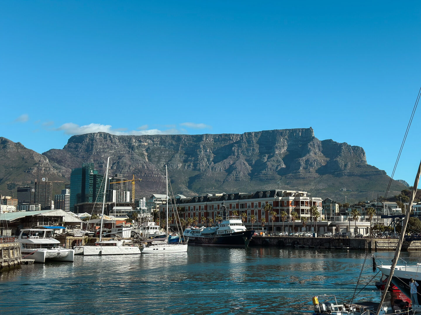 View of Table Mountain from V&A Waterfront