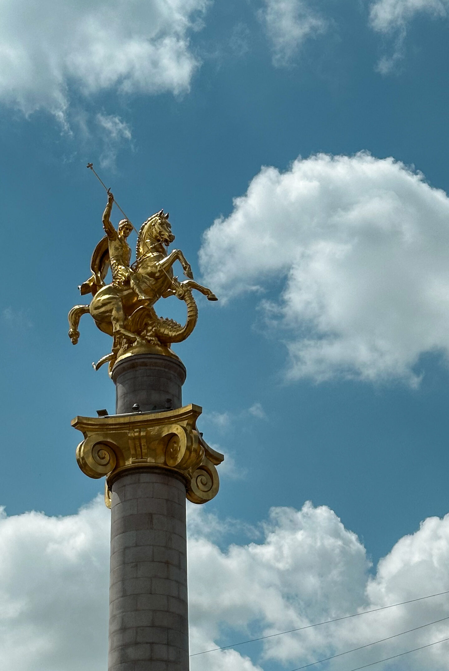 St George Monument in Freedom Square Tbilisi